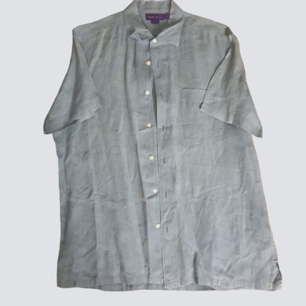 Ralph Lauren purple tag button up L